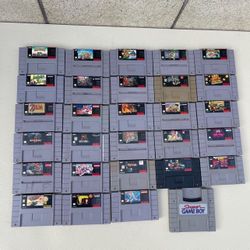 Super Nintendo /snes Games Authentic 