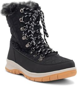 New in box Chooka Womens Belltown Mid Faux Fur Cold Weather Boot Water-Repellent Winter Snow Boot with Memory Foam Insole & Warm Plush Lining