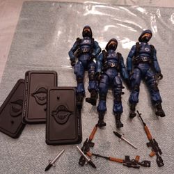 Gi Joe 25th Anniversay, 3 Cobra Officers