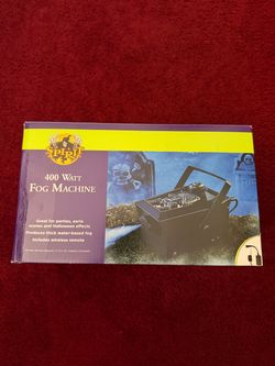 Fog machine strobe lights