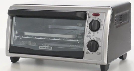 4-Slice Countertop Toaster Oven, Stainless steel Silver