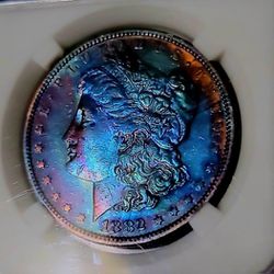 1882-S Morgan Silver Dollar MS65
