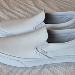 Vans White Leather (BRAND NEW) Mens 11.5