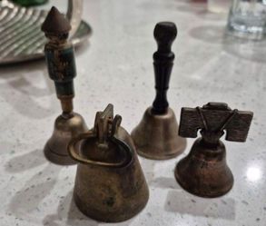 4 Small Antique Bells
