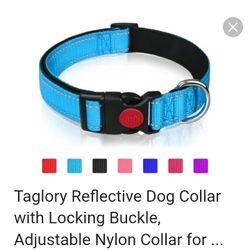 New Taglory Reflective Dog Collar S/M