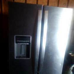 Dual Side Fridge And Freezer Stainless Steel Must Pick Up