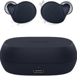 Jabra Elite 7 - Wireless Bluetooth sports earbuds with optimal active fit and adjustable active noise cancellation, mint color.