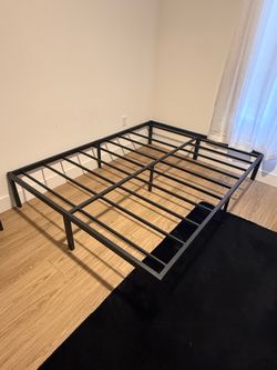 Queen metal bed frame