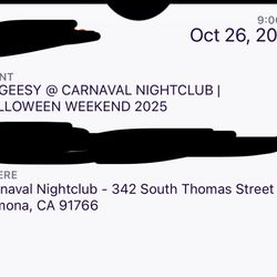 OHGEESY In Pomona 10 Available Tickets 