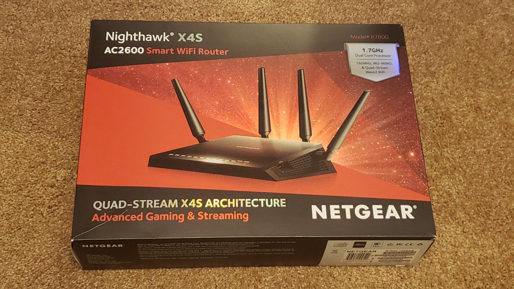 NetGear Nighthawk X4S Smart WiFi Router AC600 (Great For Home Use, Including Gaming & Streaming) - Like New!