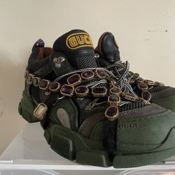 Gucci Green Crystals 