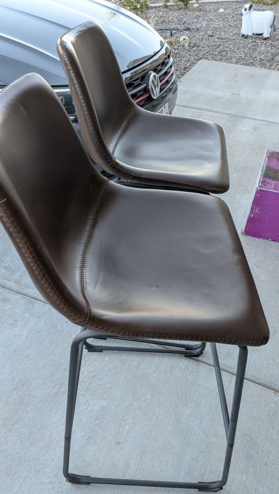 2 Brown Barstools