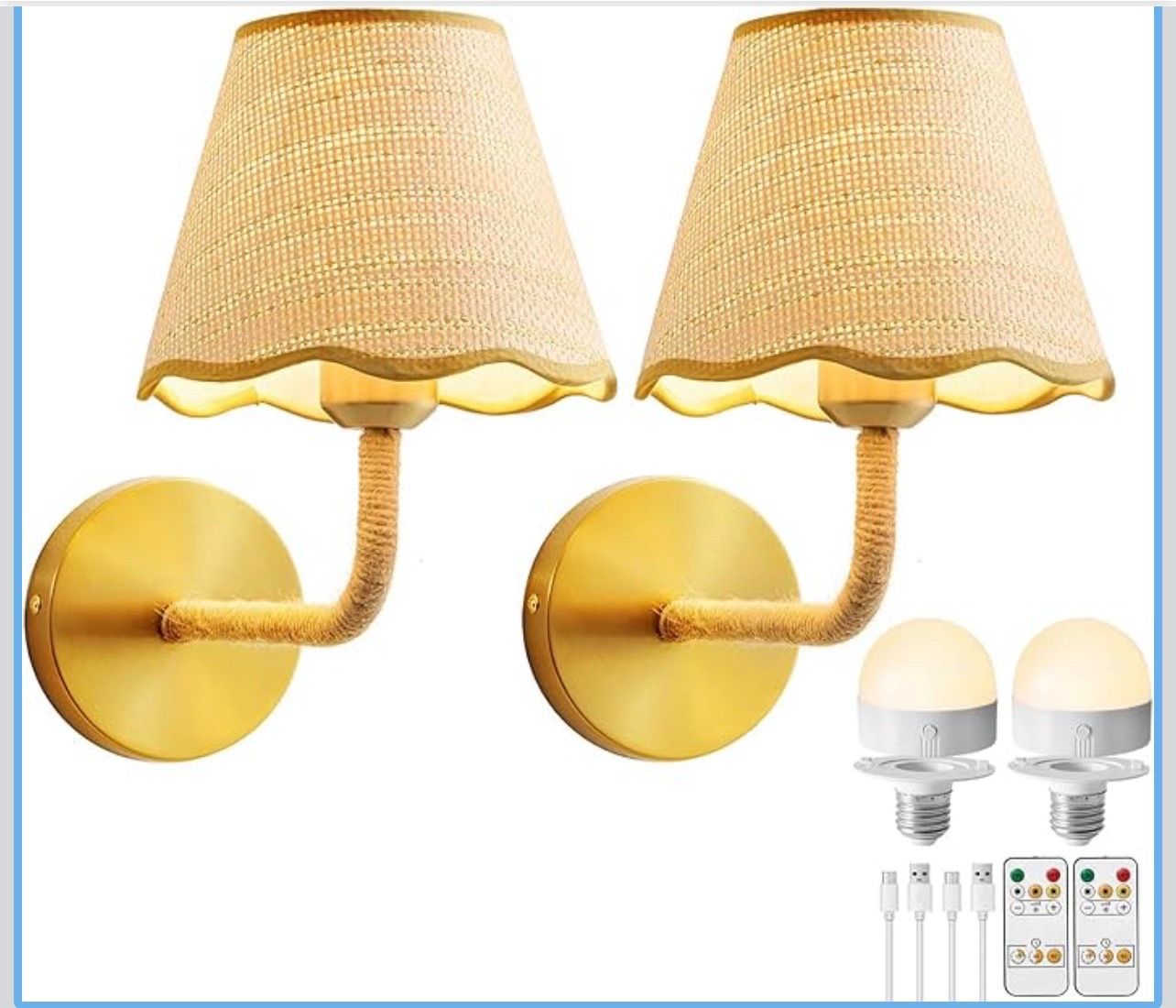 Battery and rechargeable operated light