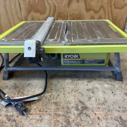 RYOBI 7” Tile Wet Saw - Used Works Great