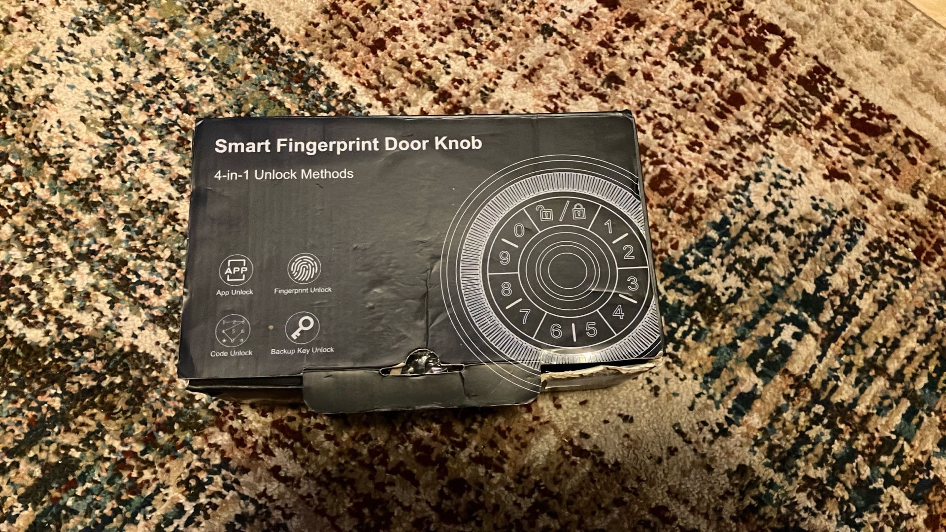 Smart fingerprint door knob