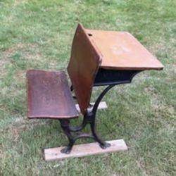 Antique School Desk