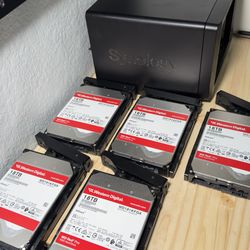 5 WD Red Pro NAS HDD 18TB + Synology DS1517+