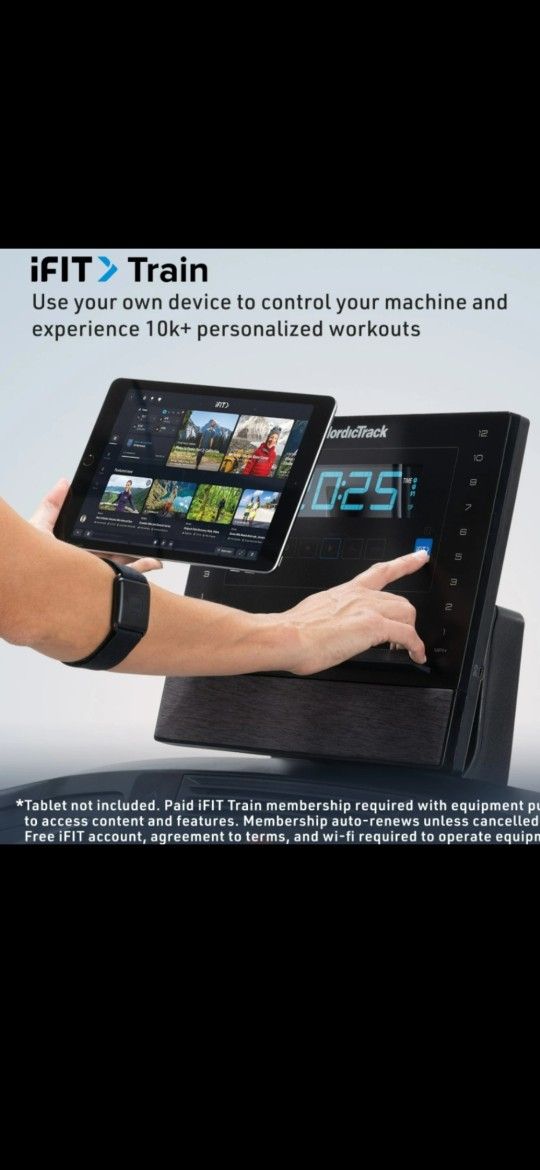 New 2025 NordicTrack T Series 8 Smart Treadmill With 7" LCD Display &10,000 smart workouts
