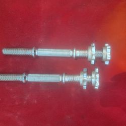 1" HOLE  BARS.  READ THE DESCRIPTION 
 EZ-CURL BAR.-30$
TRICEP BAR.-35$
2-DUMBBELL HANDLES-20$. 6'STRAIGHT BAR-35$
11525 S HALSTED.dunkin Donuts/
7111