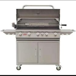 Bull Brahma 38-Inch 5-Burner Propane Gas Grill W/ Rotisserie