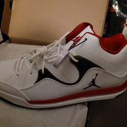 Jordan Flight TR 97 Mid White Black Gym Red Mens 