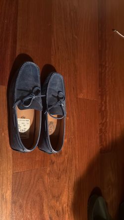 Men’s Designer Dark Blue Leather Loafers