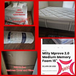 MLILY KING SIZE Mattress $800-Only 3 Month Old! Regularly $3500
