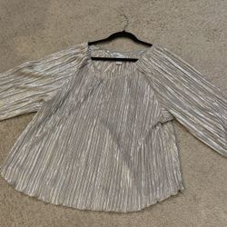 Chico’s Silver Holiday Top