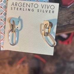 Gold Plated Sterling Silver Earrings
