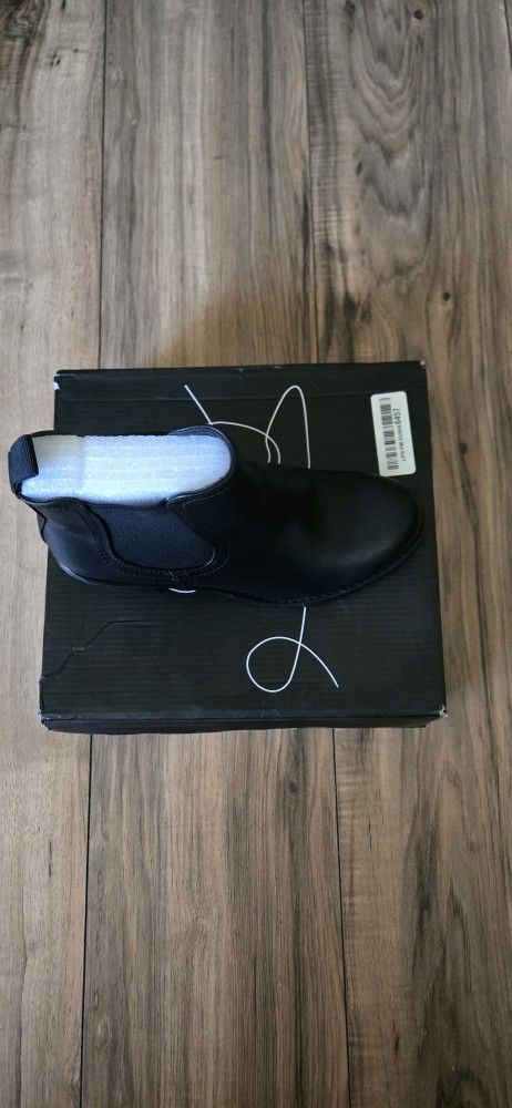 mysoft Women's Ankle Chelsea Boots Slip On Low Chunky Stacked Heel Booties