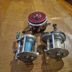 THREE VINTAGE FISHING Reels