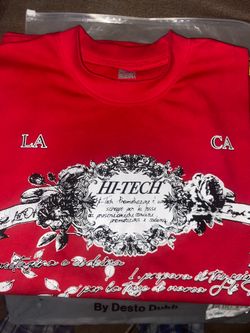 Alocs X Asaali red & white shirt