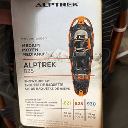 Alptrek 825 (medium) unopened & Alptrek 821 (small) unused snowshoe kit
