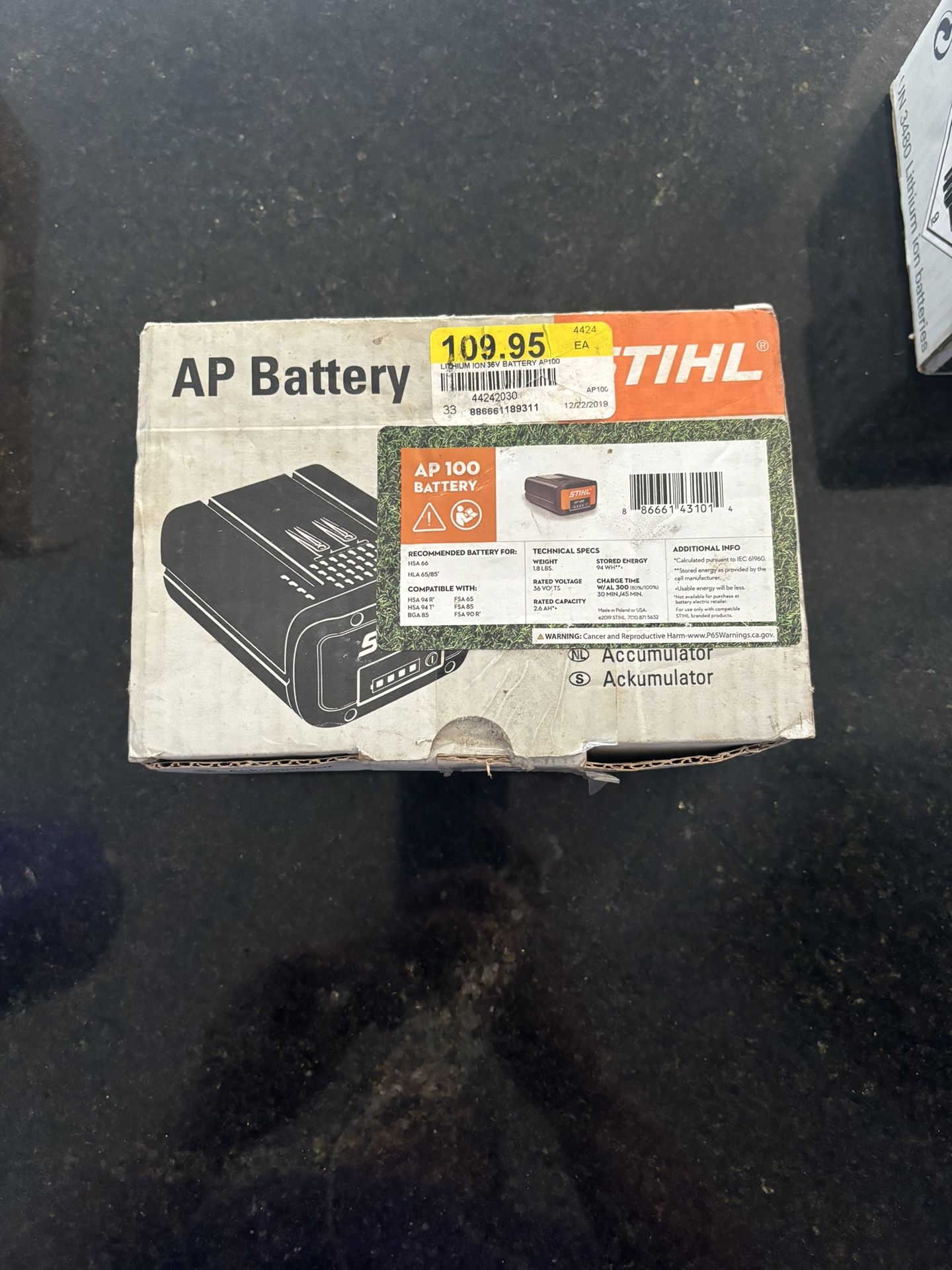 Stihl AP 100 Battery 