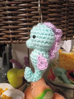 Seahorse keychain