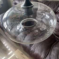 Glass chandelier,