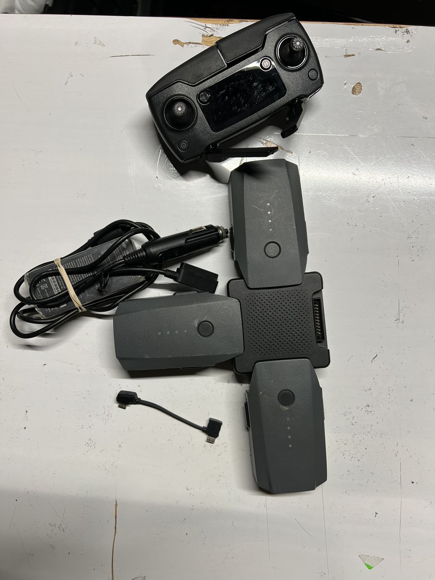 DJI Magic Pro Controller And 3 Batteries With Charger