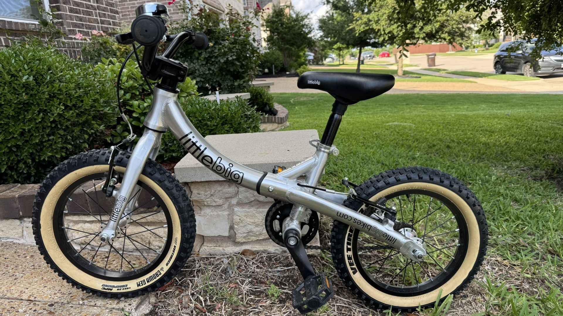 LittleBig Convertible Bike for Kids (Lighter Than Woom) - Silver Color - Imported from Ireland