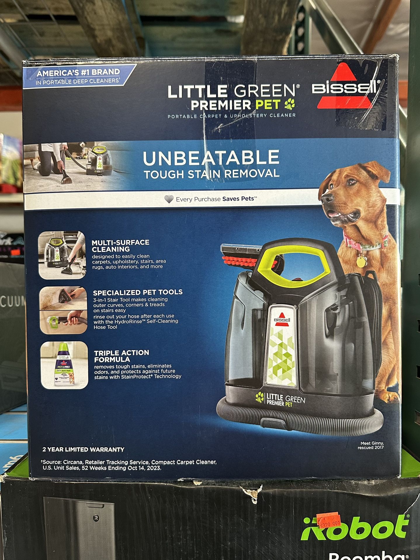BISSELL little Green Premier Pet Portable Carpet & Upholstery Cleaner Brand New In Box