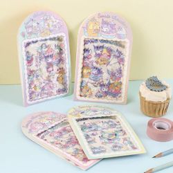 Sanrio Collection unicorn cupcake party cute kawaii kitsch holographic sticker