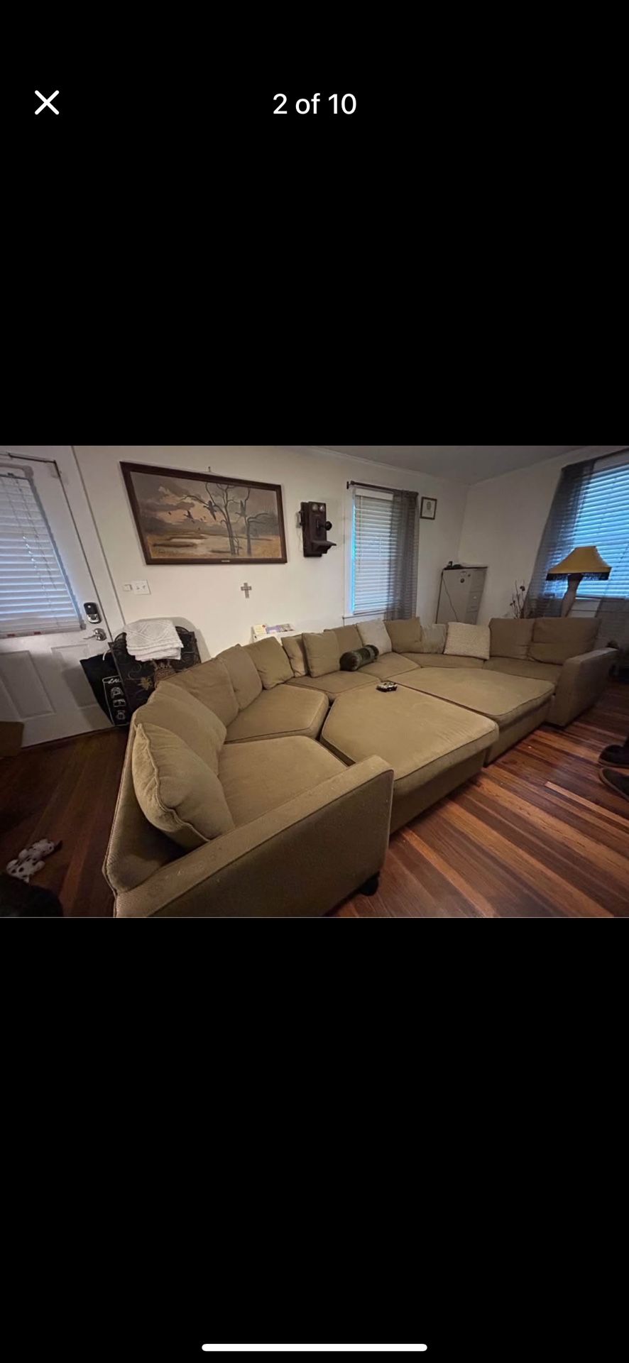 Vintage Custom Made Sectional