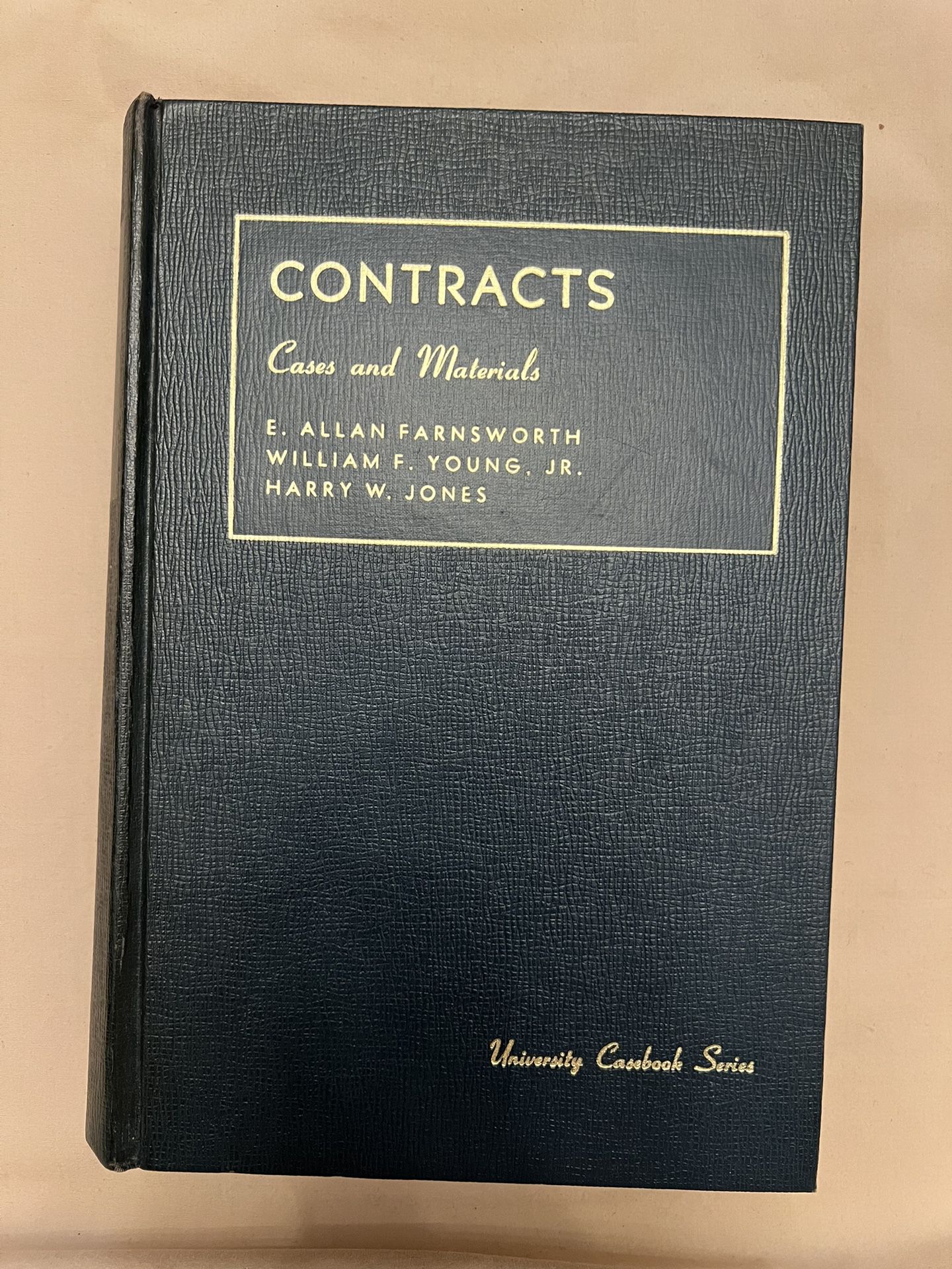 Cases And Materials On Contracts Second Edition Law Textbook 1972