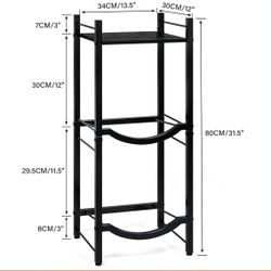 TC-HOMENY 5 Gallon Water Jug Holder, 3-Tier Rack for Dispenser, Organizer Stand for Home Office Brown