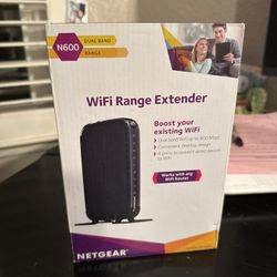 Netgear N600 WiFi Range Extender Dual Band Range Up To 600 MBPS With 4 Ports