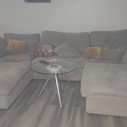 ✨ Comfy Sectional Sofa – Great Condition Except Small Tear – Priced to Sell! ✨