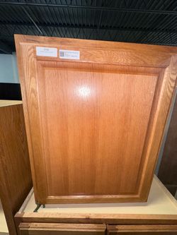 24” W × 30” H × 12” D Medium Oak Wall