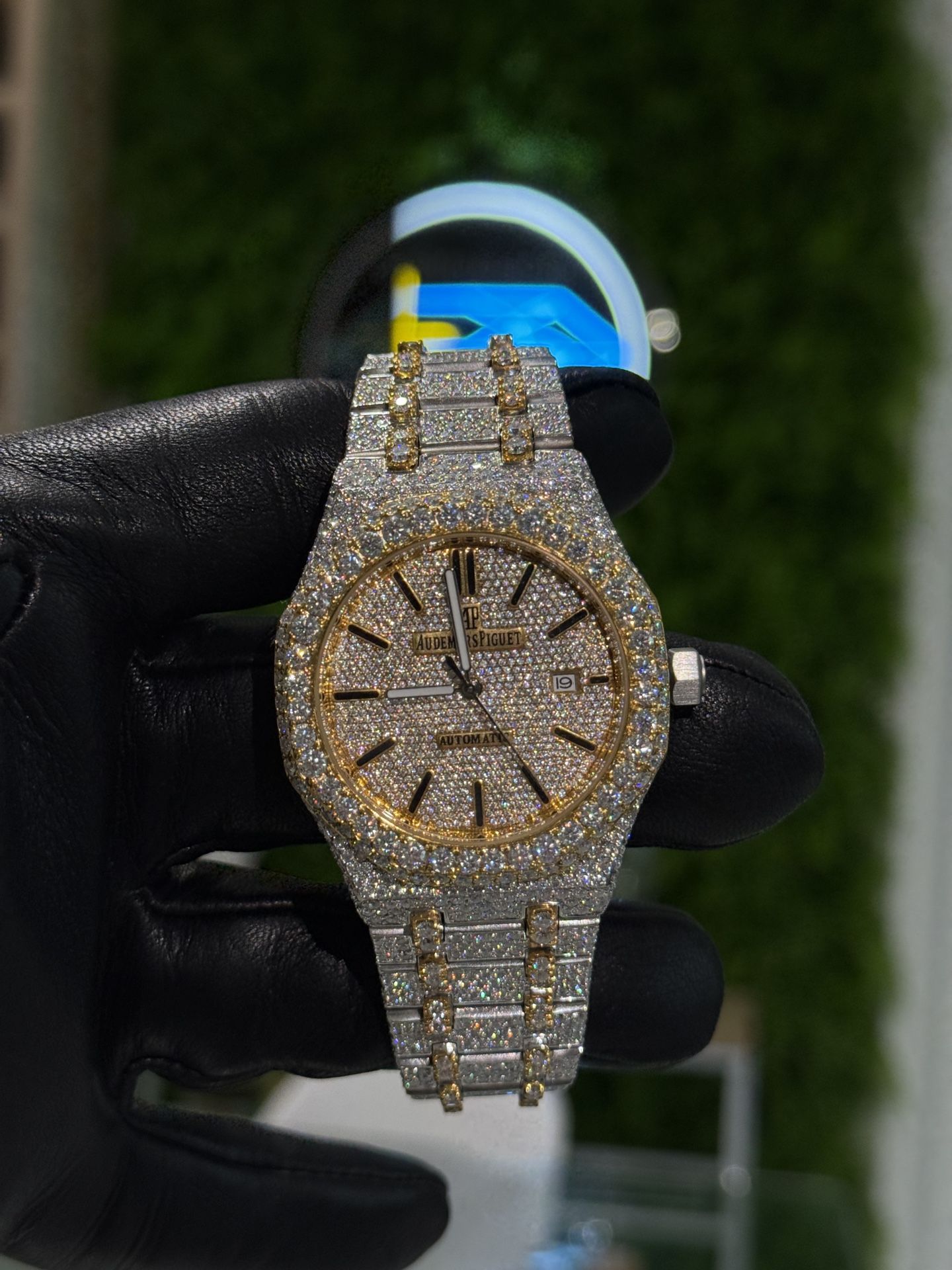 Iced out Moissanite Watch Handset Men Watches