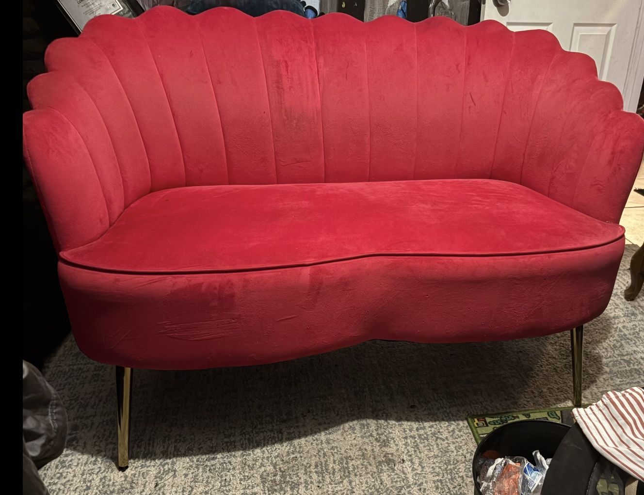 Pink Loveseat Cute Chair 