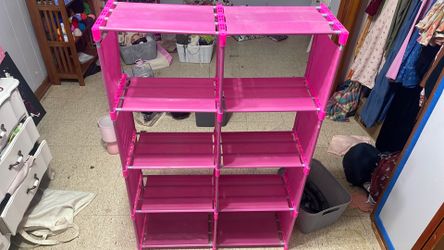 Pink shelf