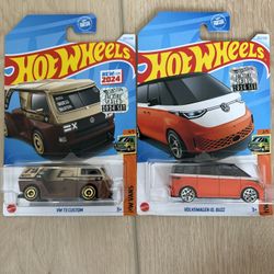 2 Pack FACTORY SEALED Van Cars Brand New Unopened Hot Wheels Diecast Cars